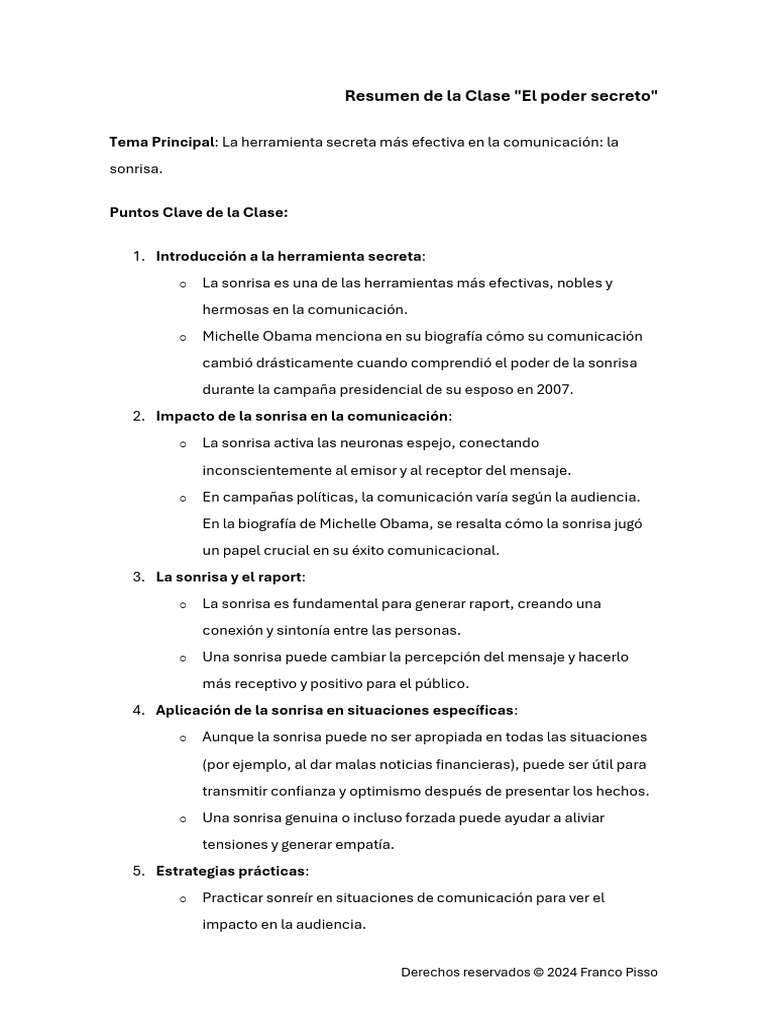 El Poder de la Sonrisa en Comunicación | PDF