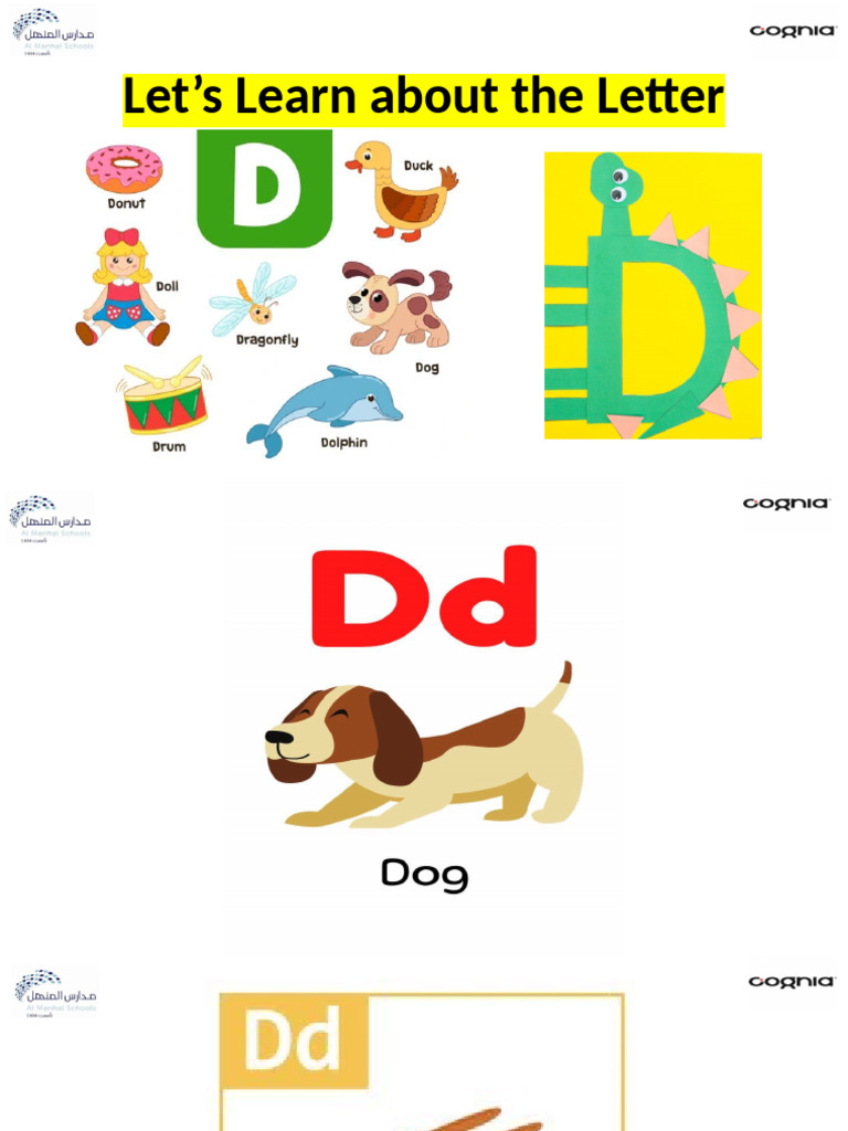Let's Learn About The Letter D | PDF