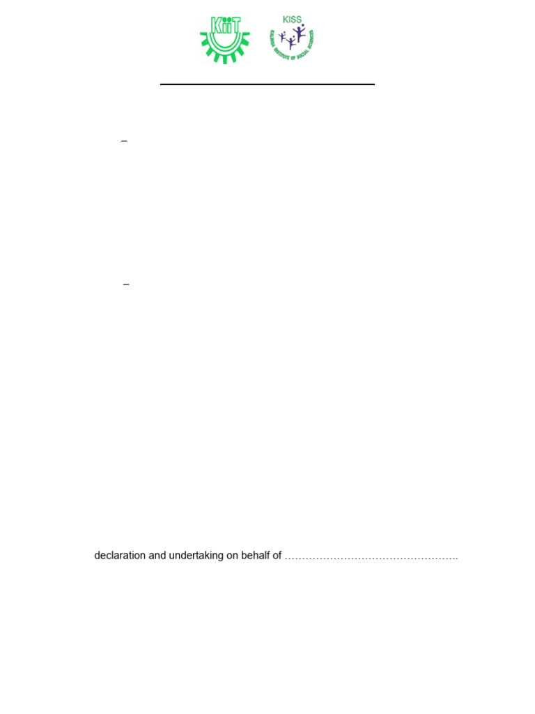 Undertaking Form | PDF