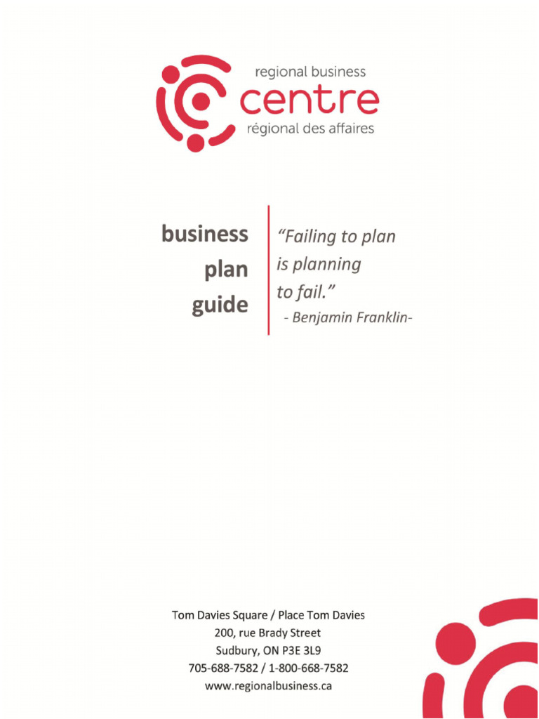 Business Plan Guide | PDF | Franchising | Goal