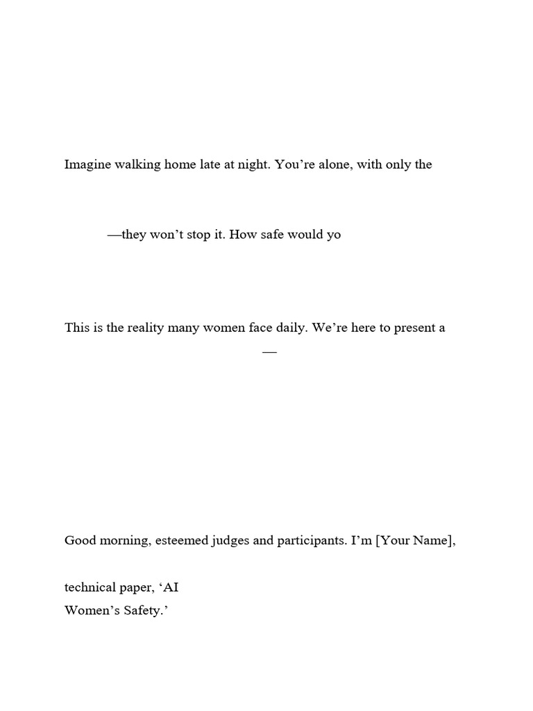 AI Surveillance for Women's Safety | PDF | Violence | Surveillance