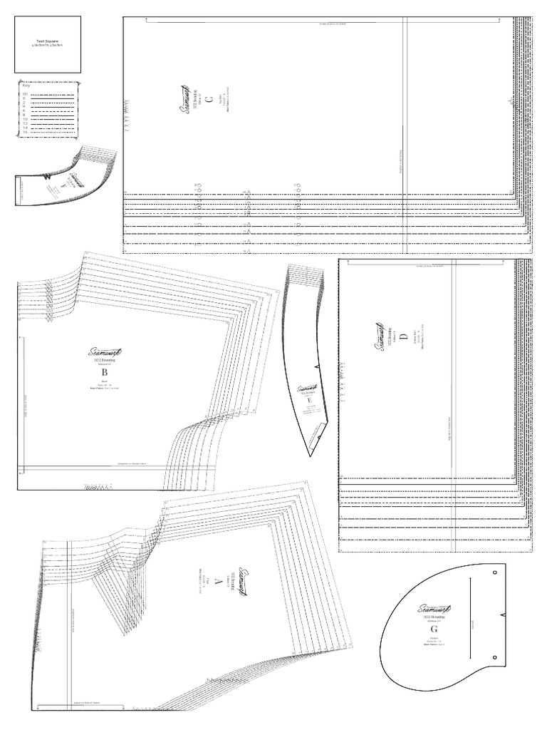 Sewing Pattern Sizes 00-16 Guide | PDF | Clothing