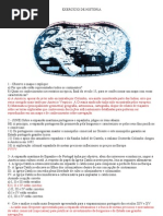 exercicio de historia