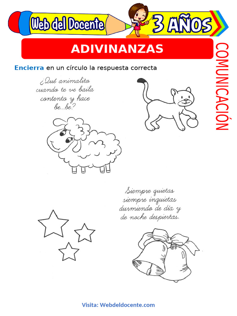 Adivinanzas para Niños de 3 Años | PDF