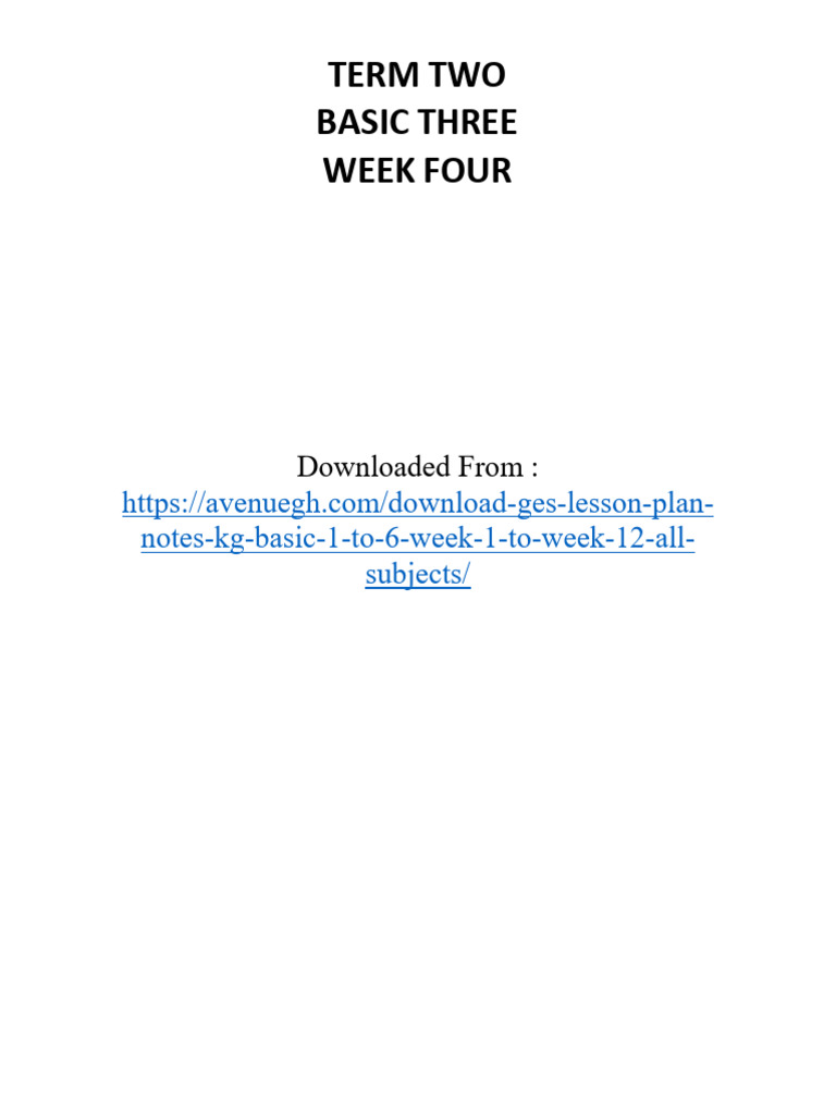 Term 2 Basic 3 Week 4 | PDF | Learning | Critical Thinking