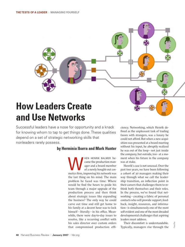 Leadership Networking Strategies | PDF | Leadership