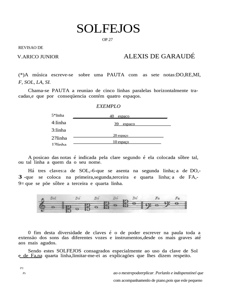 Introdução ao Solfejo Musical | PDF | Pitch (música) | Musicologia
