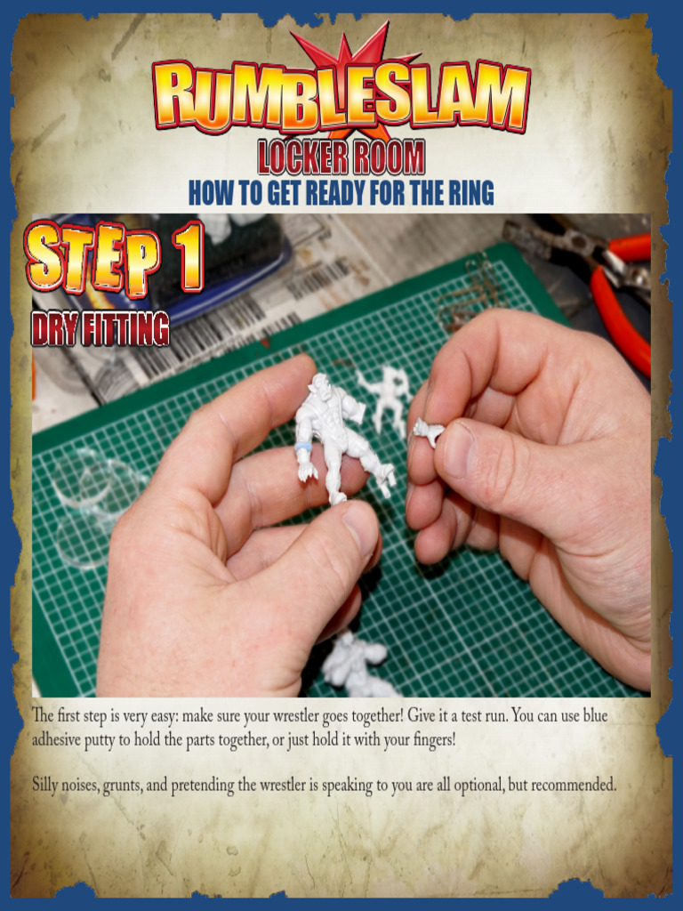 Preparing RUMBLESLAM Miniatures Guide | PDF | Paintings | Paint