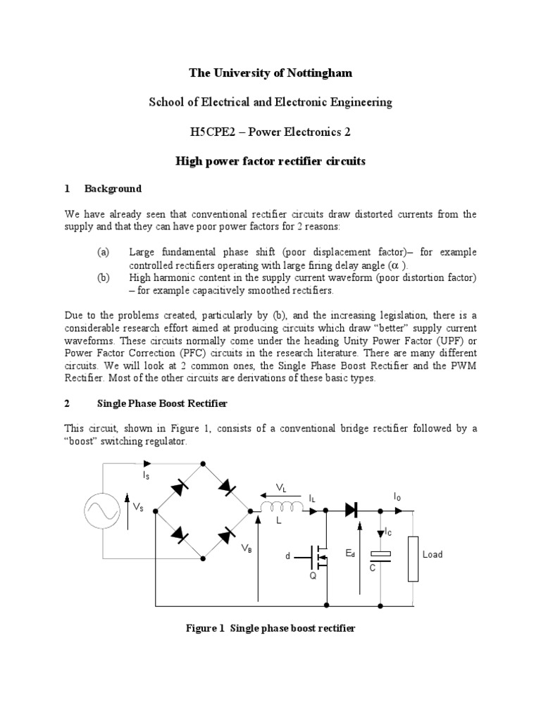 High Power Factor Rectifiers PDF Rectifier Power Inverter