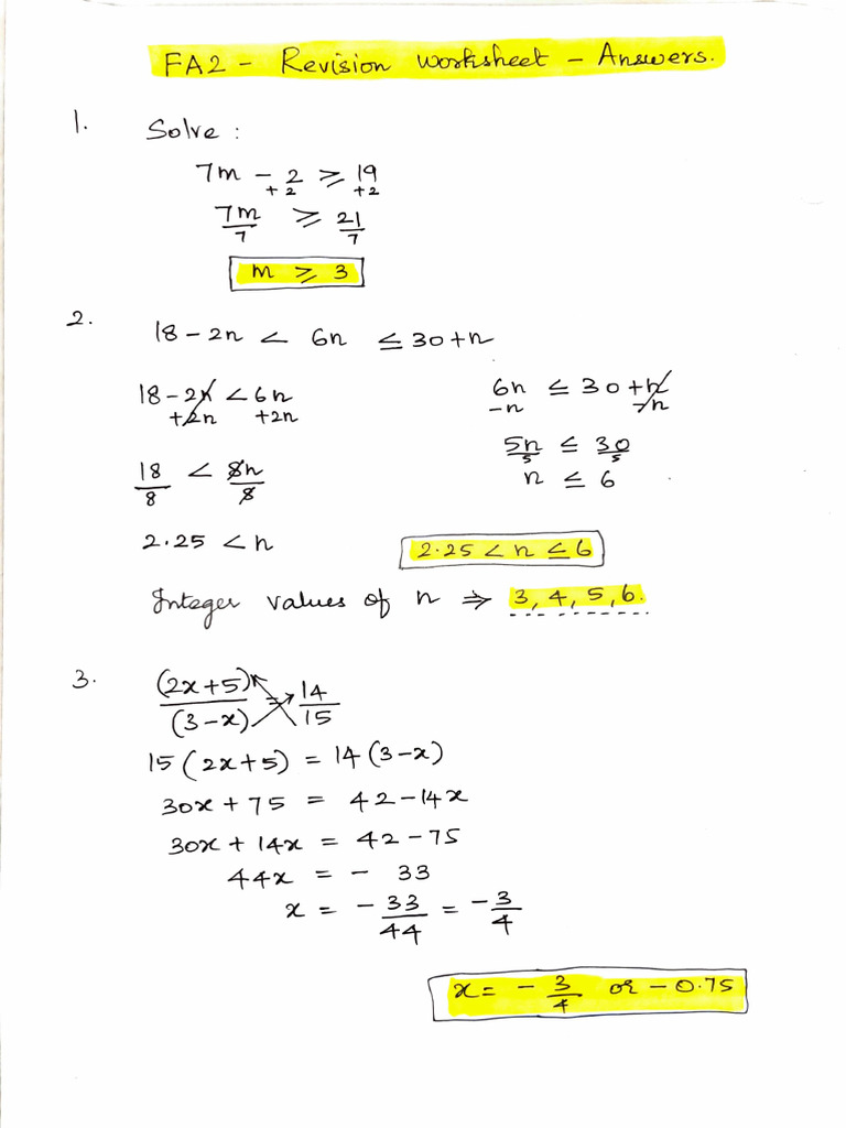 Algebra Problem Solutions and Steps | PDF