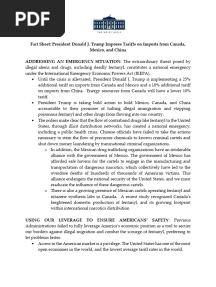 Fact Sheet on Trump's Tariffs