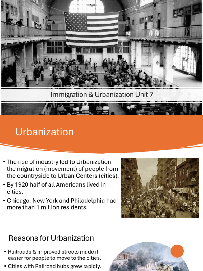 Urbanization and Immigration Trends | PDF | Immigration | Urbanization