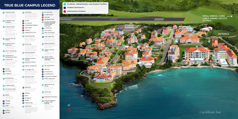 SGU True Blue Campus Map Legend | PDF | Health Care | Biology