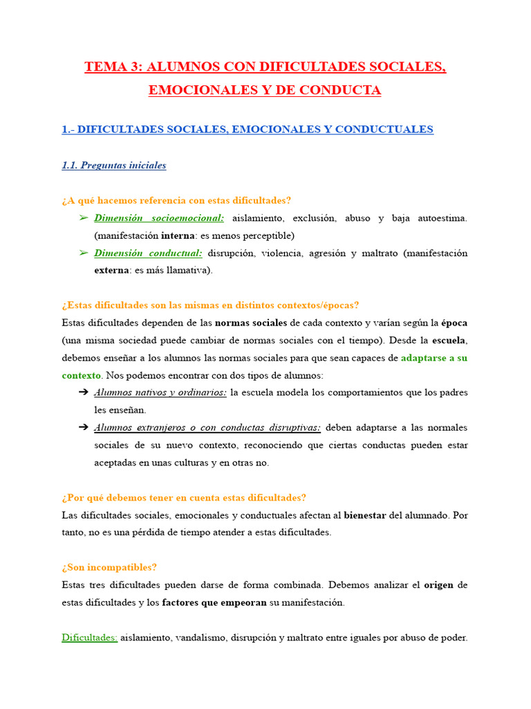 Tema 3 Identificación | PDF | Las emociones | Comportamiento