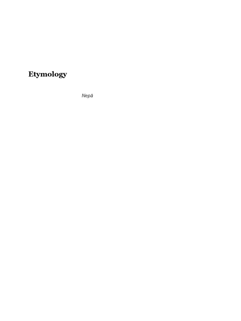 Etymology | PDF