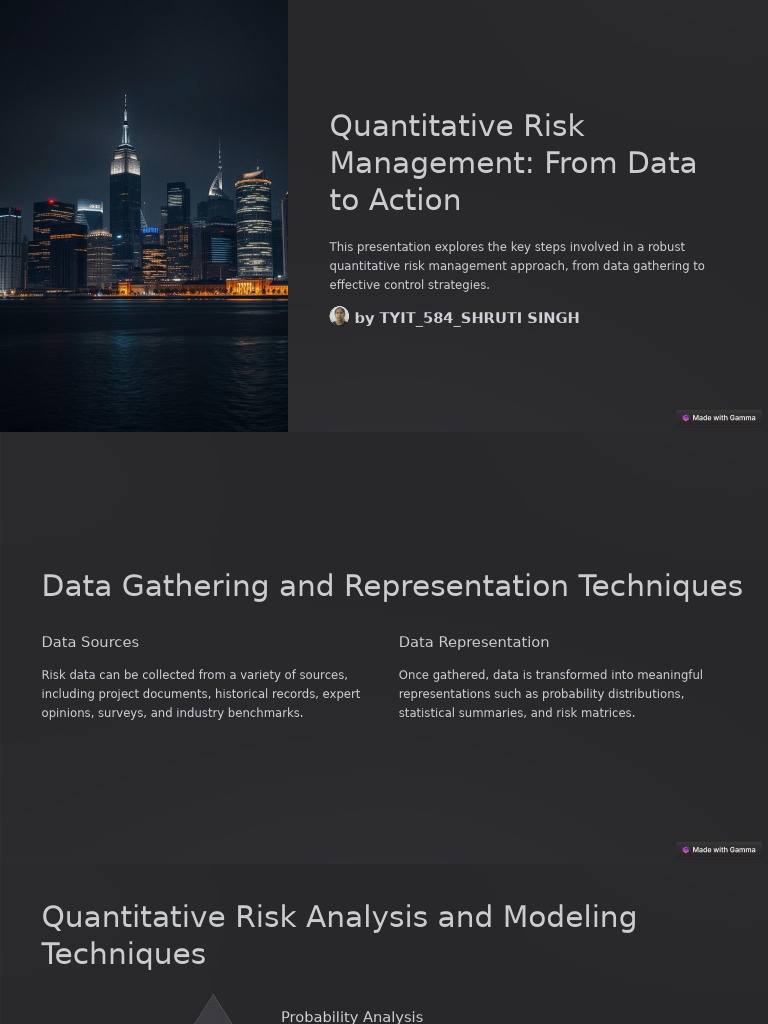 Quantitative Risk Management From Data To Action | PDF | Risk | Risk ...