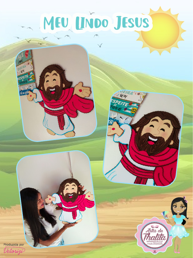 Moldes de Jesus para Artesanato Infantil | PDF