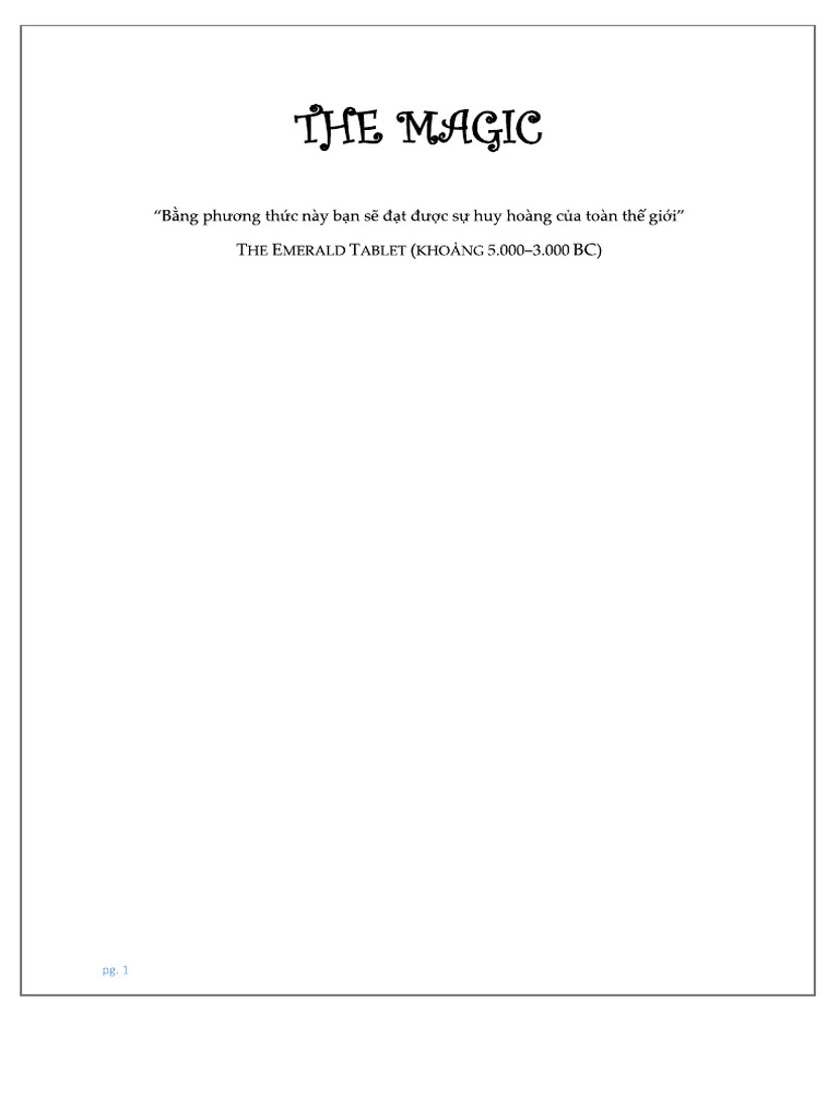 The Magic | PDF