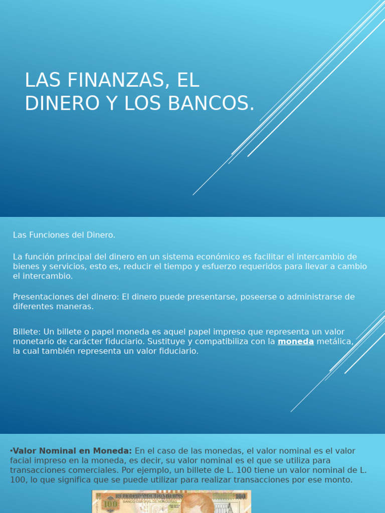 Las Finanzas, El Dinero y Los Bancos - 27 de Julio 2024 | PDF | Dinero ...