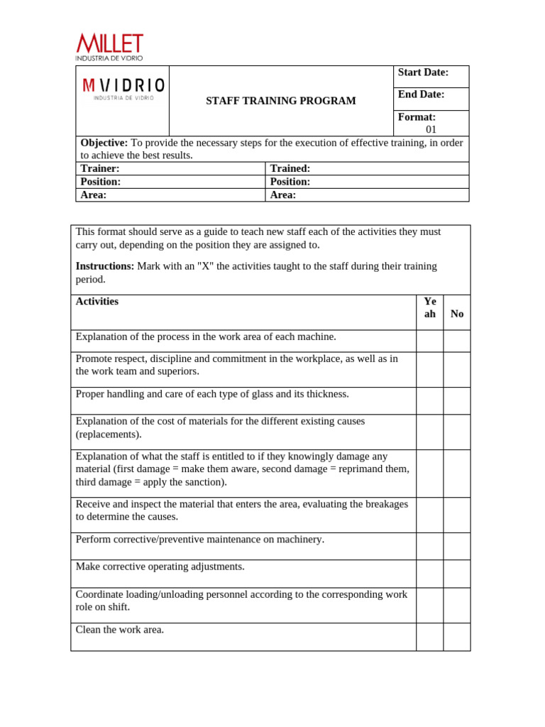 Training Format | PDF