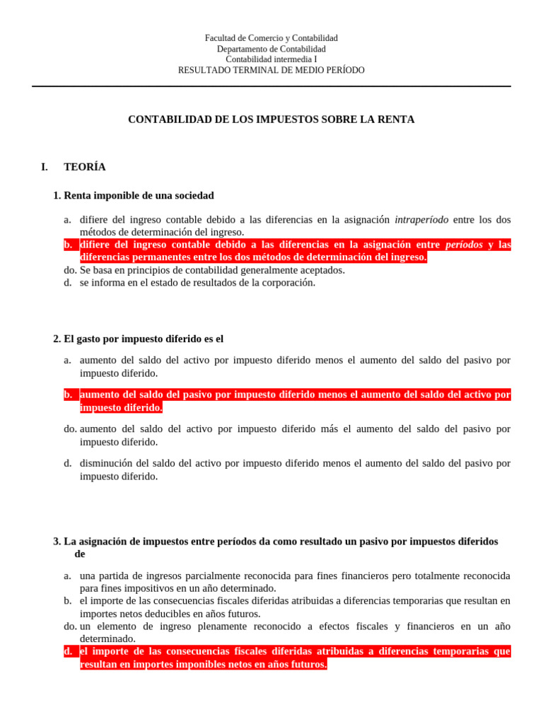Contabilidad de Impuestos sobre la Renta | PDF | Contabilidad | Impuestos