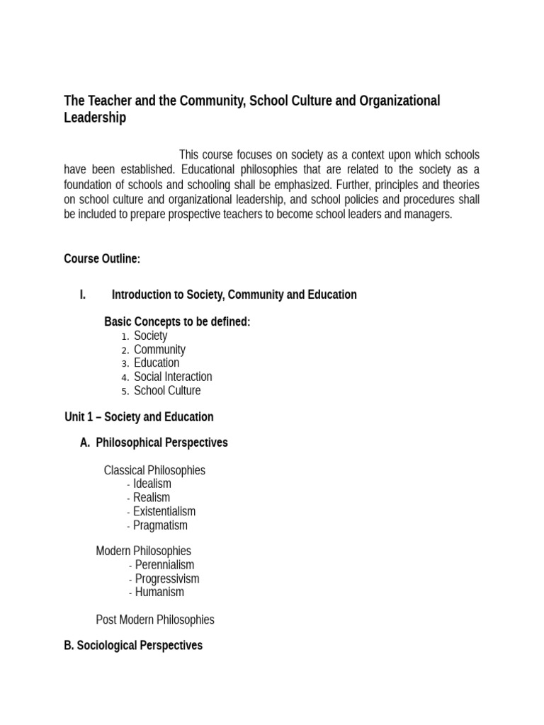 Teacher Leadership in School Culture | PDF | Community | Leadership