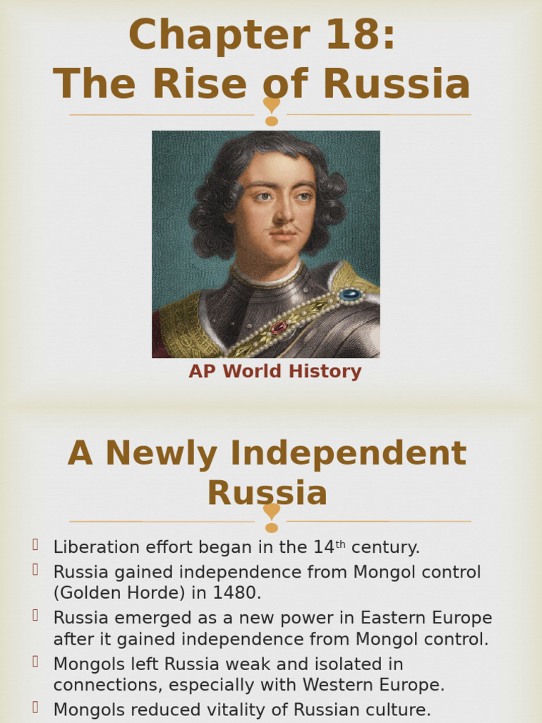 Rise of Russia: From Mongol Rule to Tsars | PDF | Russian Empire | Serfdom