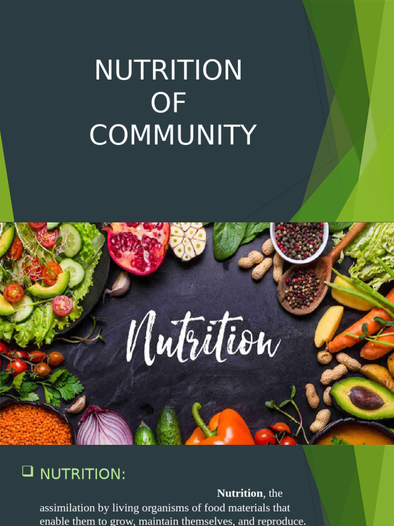 Community Nutrition Essentials Guide | PDF | Nutrition | Diet & Nutrition