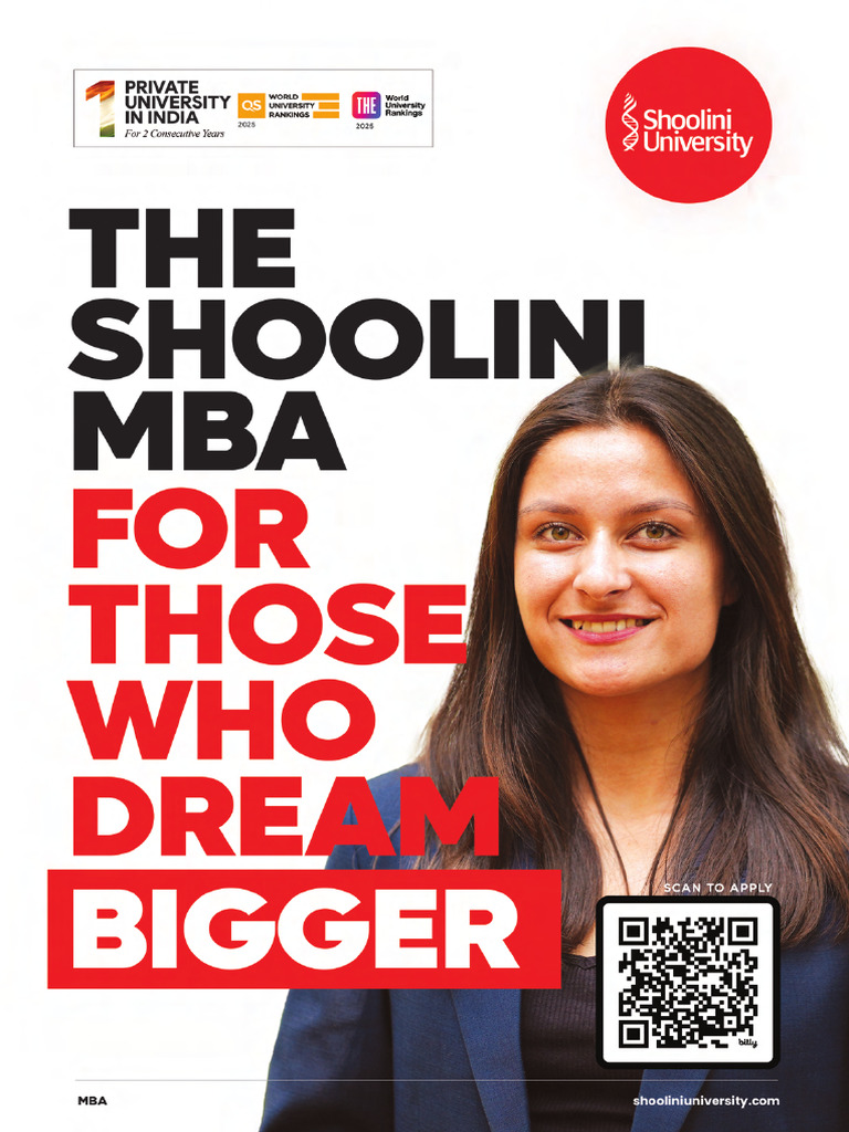 Shoolini MBA Brochure 2025 | PDF