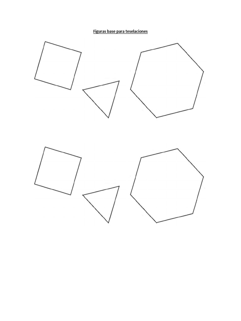 Figuras Base para Teselaciones | PDF