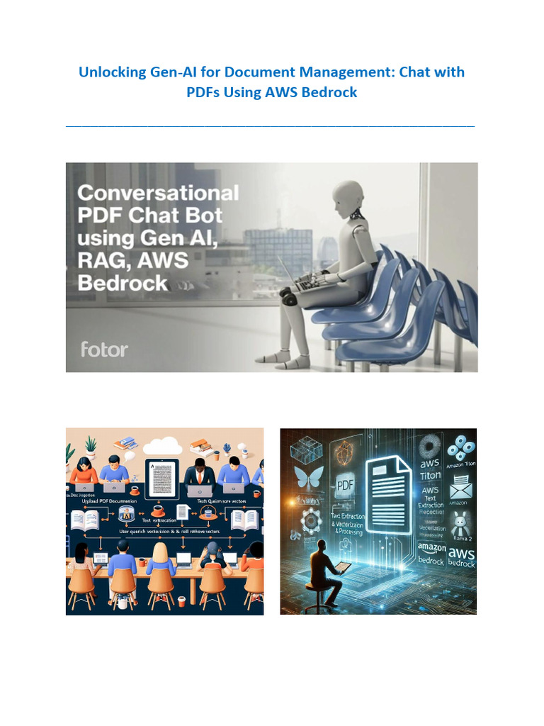 Chat With Pdfs Using Gen Ai And Aws Bedrock Pdf Artificial