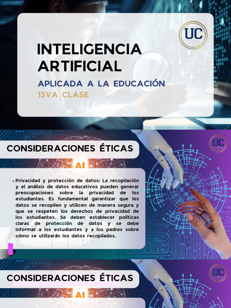 Clase 13 IA en La Educación | PDF | Inteligencia artificial ...