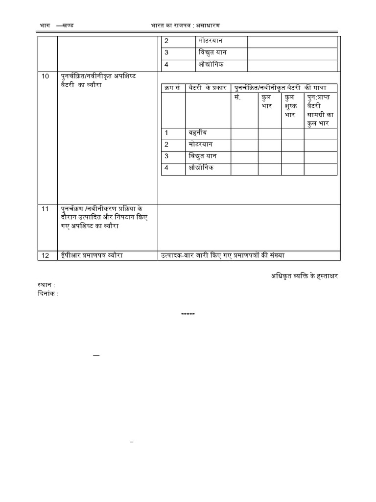 Battery Waste Management Rules 2022 | PDF | Waste | Recycling