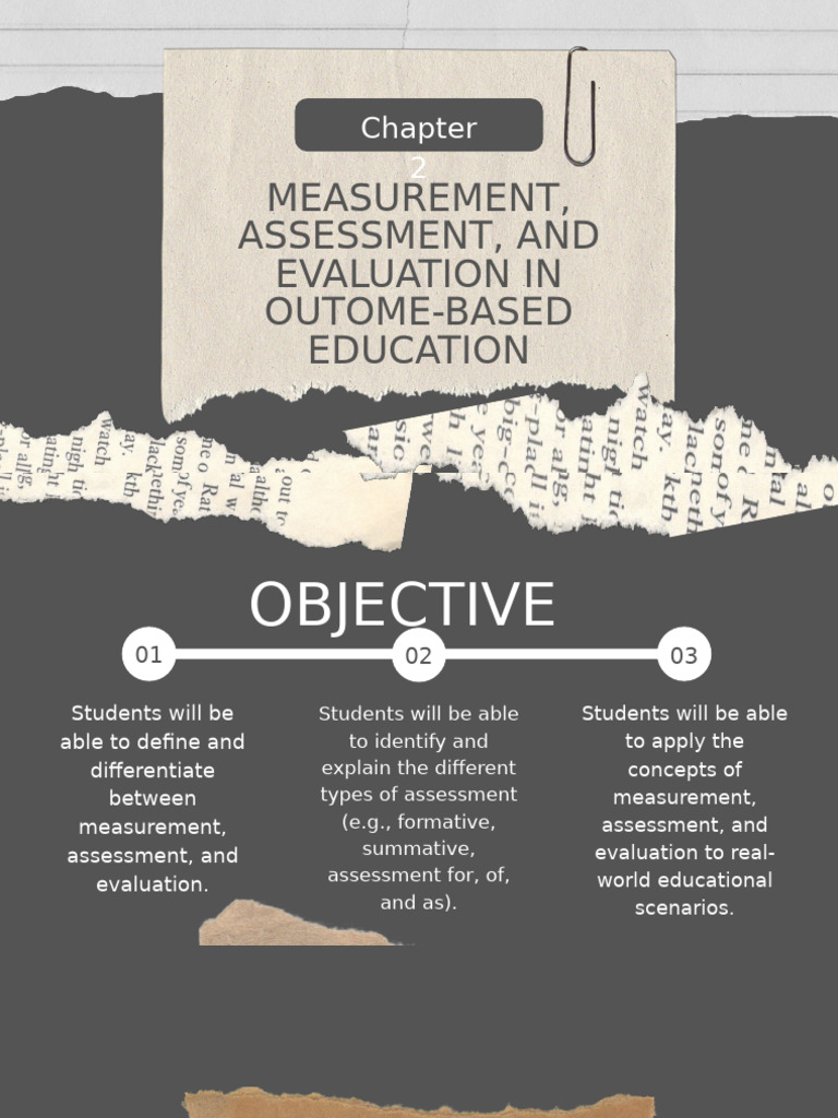Measurement Assessment and Evaluation in Outome Based Education | PDF ...
