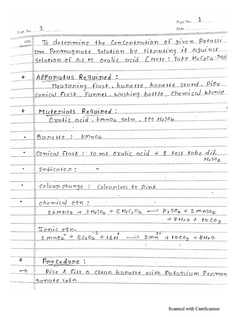 Titration Practical | PDF