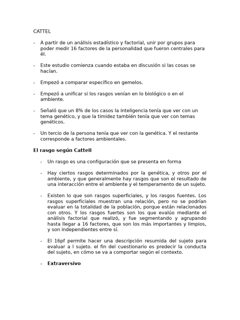 CATTEL | PDF