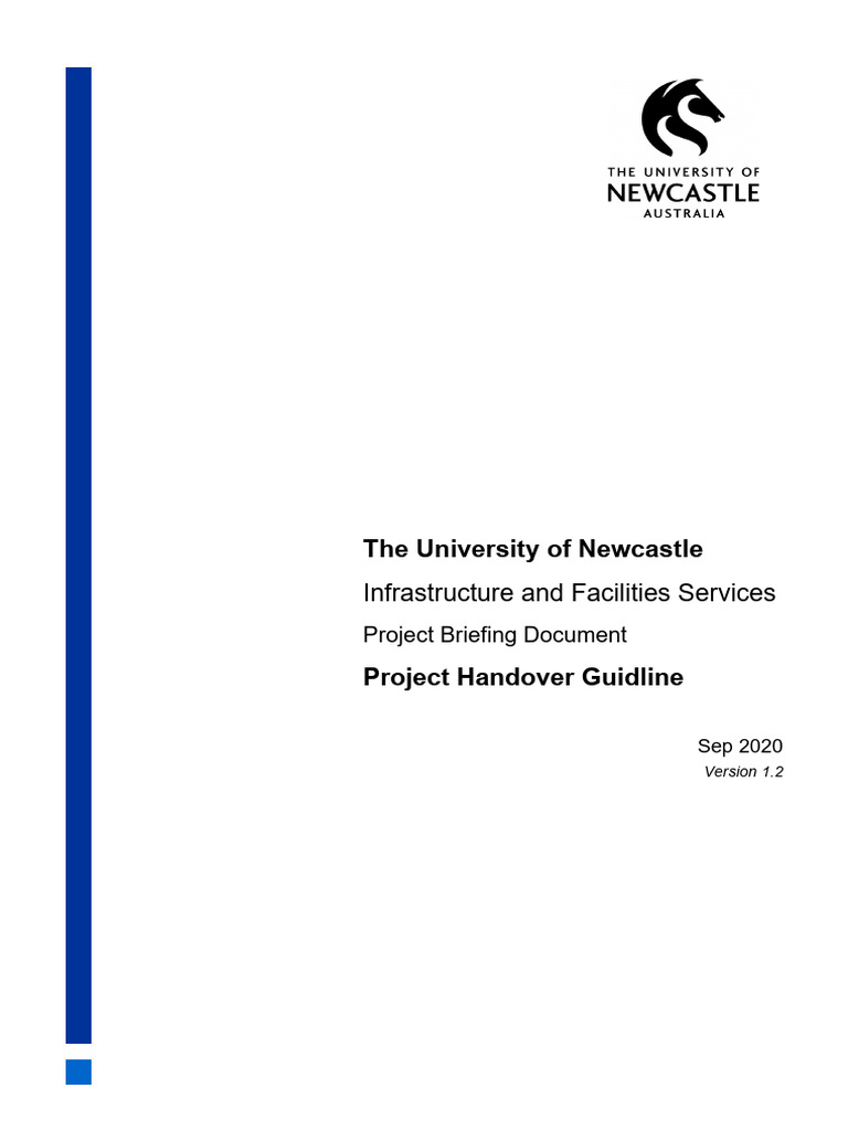 UON Project Handover Guidelines | PDF | Specification (Technical ...