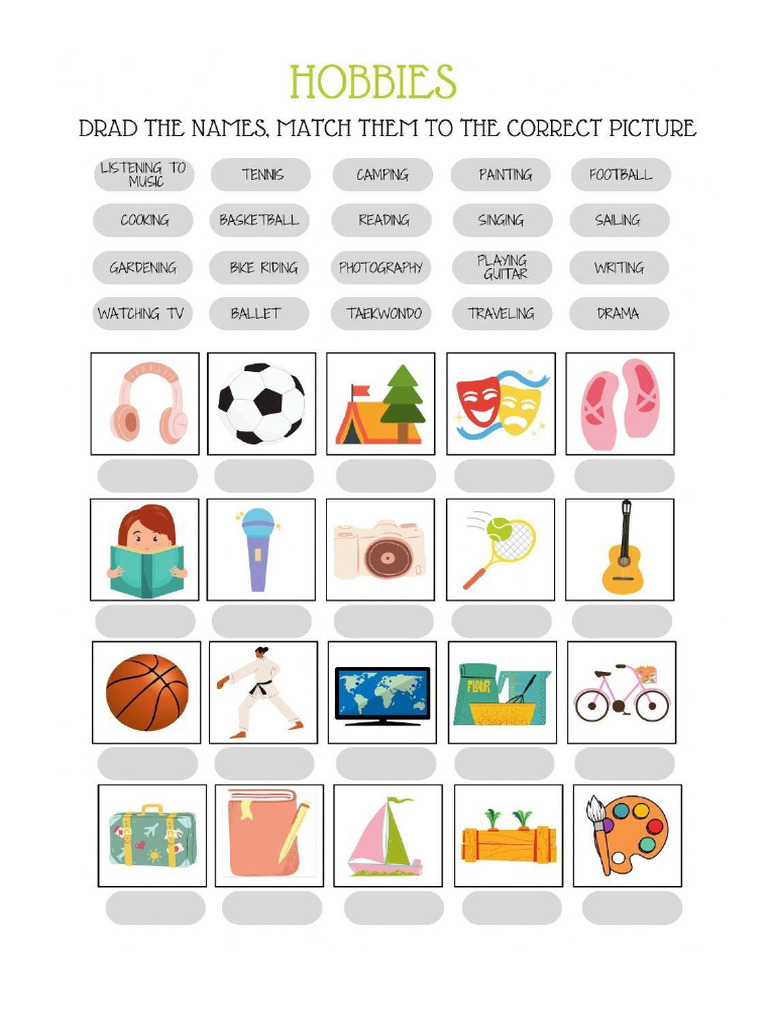 Hobbies Tahun 1 | PDF