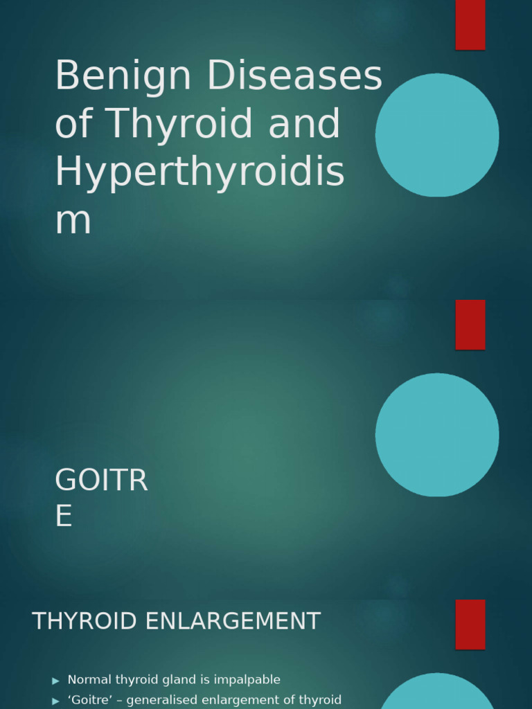 Thyroid Diseases: Goitre & Hyperthyroidism | PDF | Thyroid ...