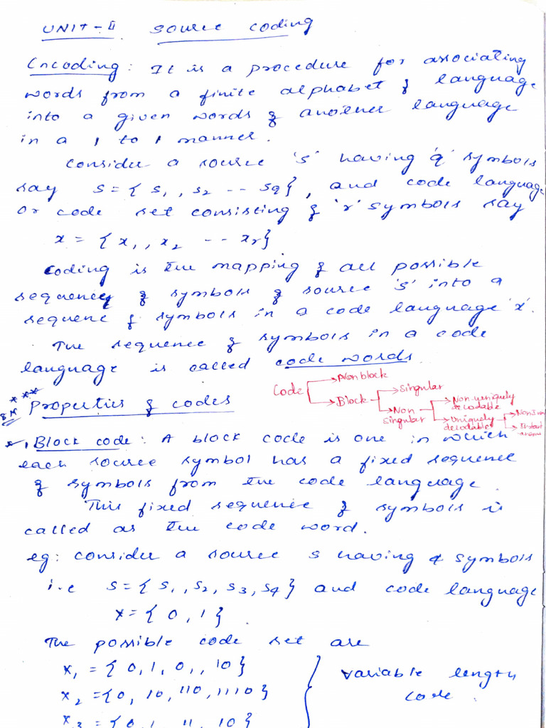 DC-mod 3 Notes - 3-Source Coding | PDF