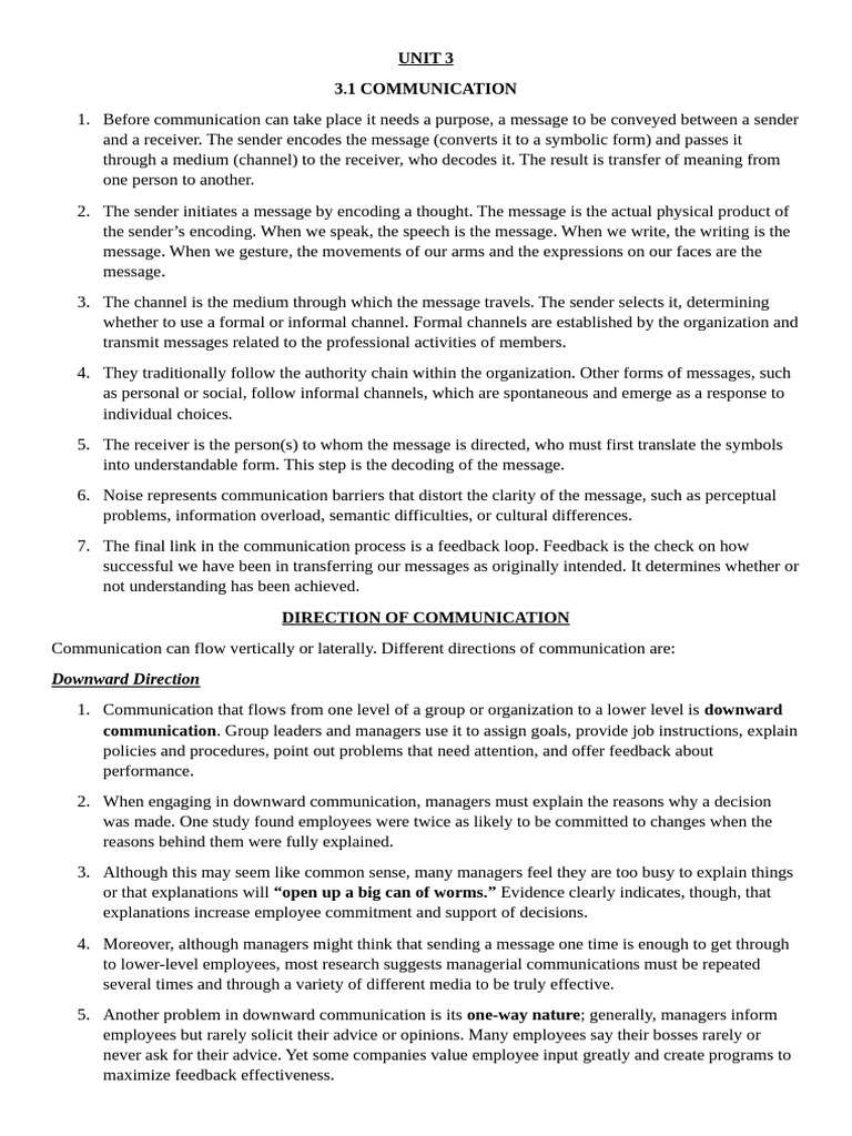 UNIT 3 | PDF | Nonverbal Communication | Communication