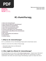 ddAC-T Chemotherapy Overview | PDF | Chemotherapy | Medicine