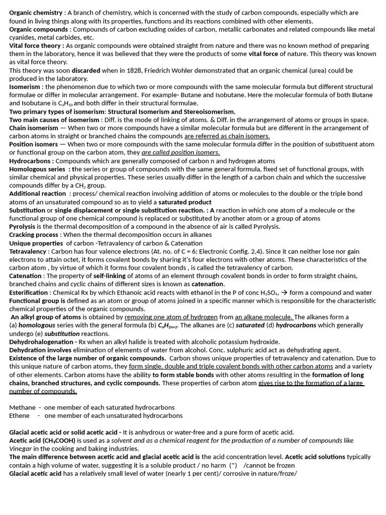 Ohem - Organic chemistry | PDF | Alkane | Isomer