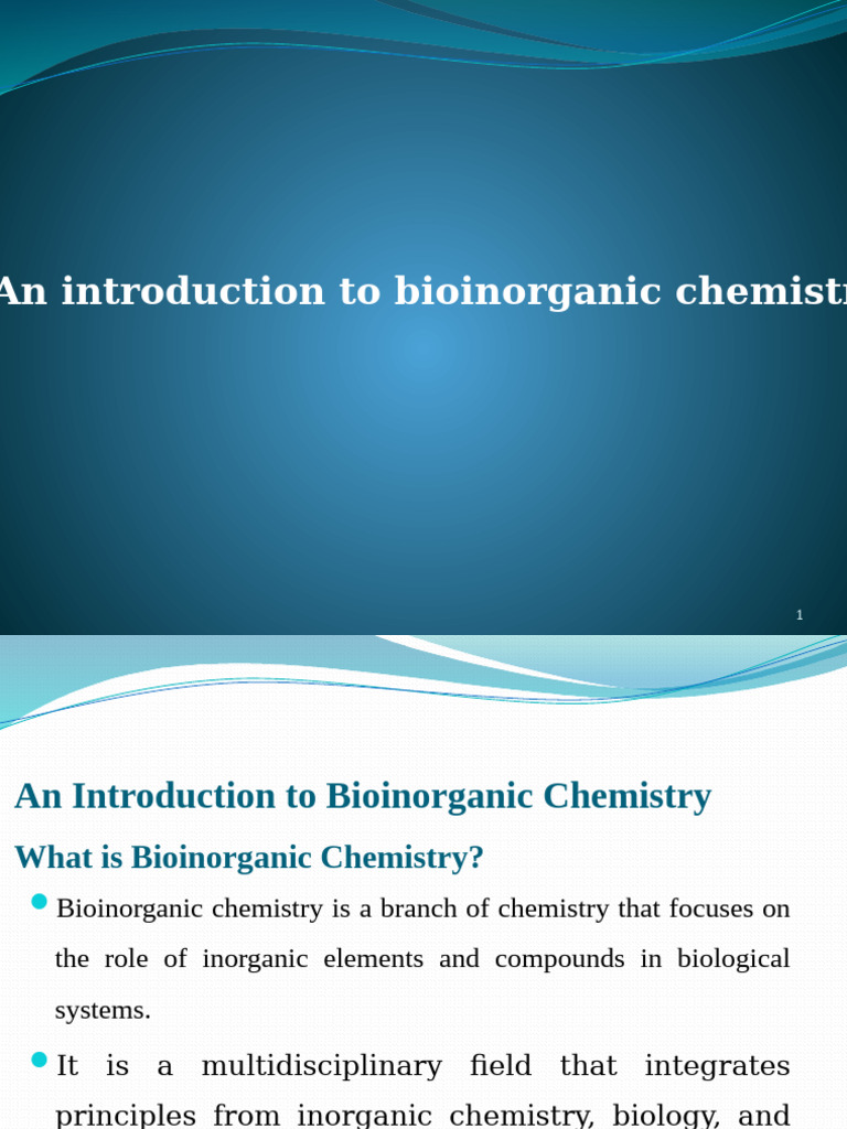 Lecture - 1 | PDF | Bioinorganic Chemistry | Iron