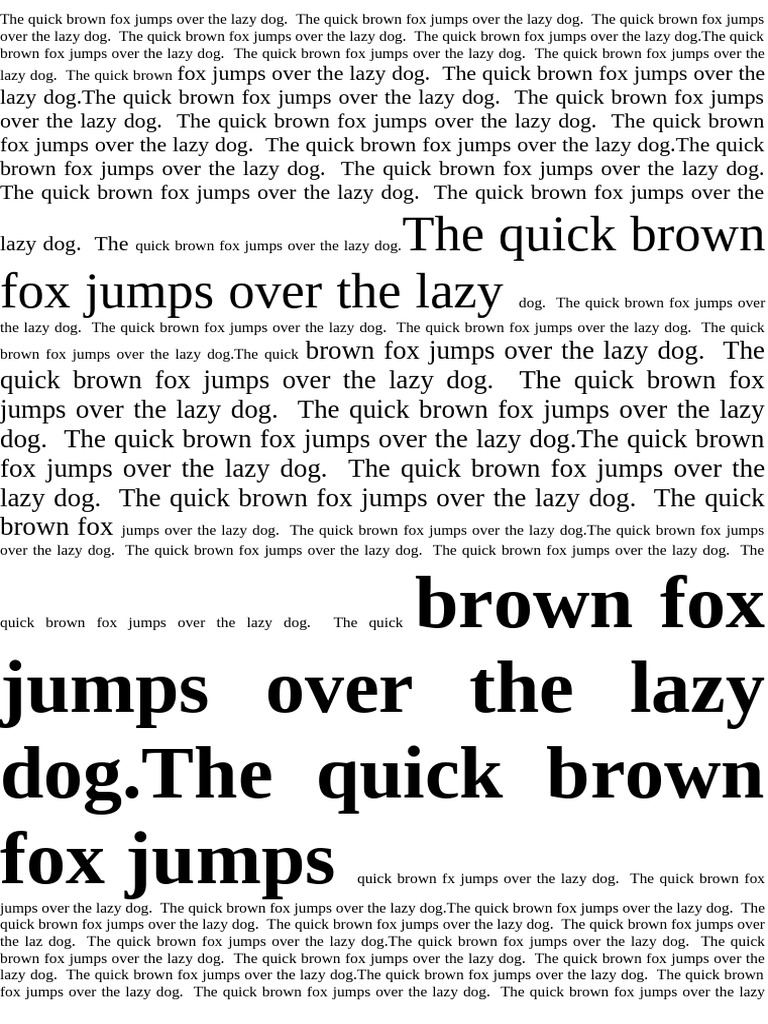 Quick Brown Fox Jumps Over Lazy Dog | PDF