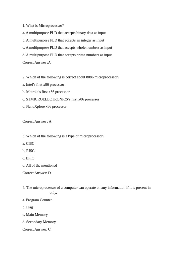 1-30 | PDF | Microprocessor | Central Processing Unit