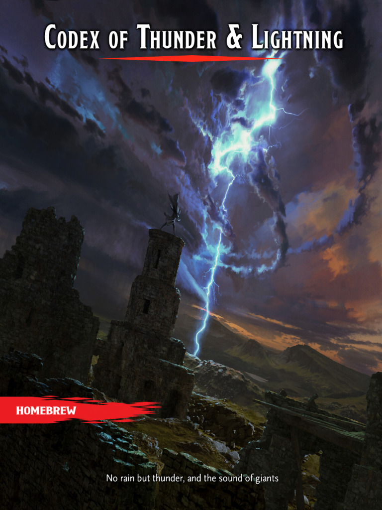 Codex of Thunder and Lightning by ArgenisDBarrios | PDF | Magician ...