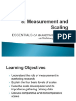 Essentials of Marketing Research Scales