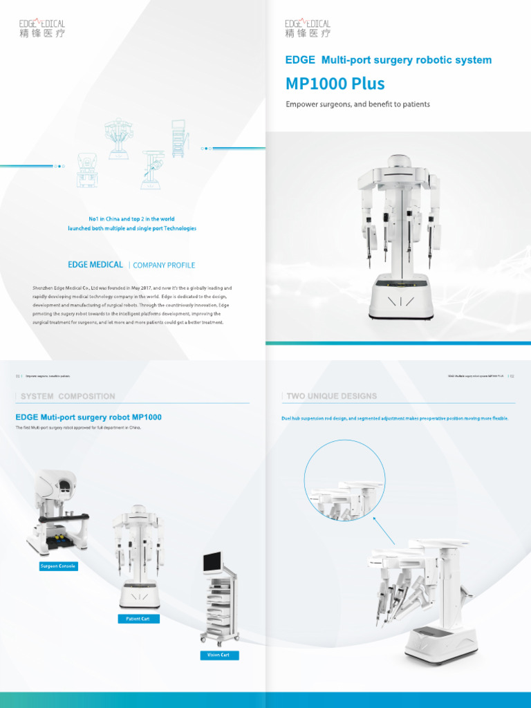Edge MP1000 Surgical Robot Overview | PDF