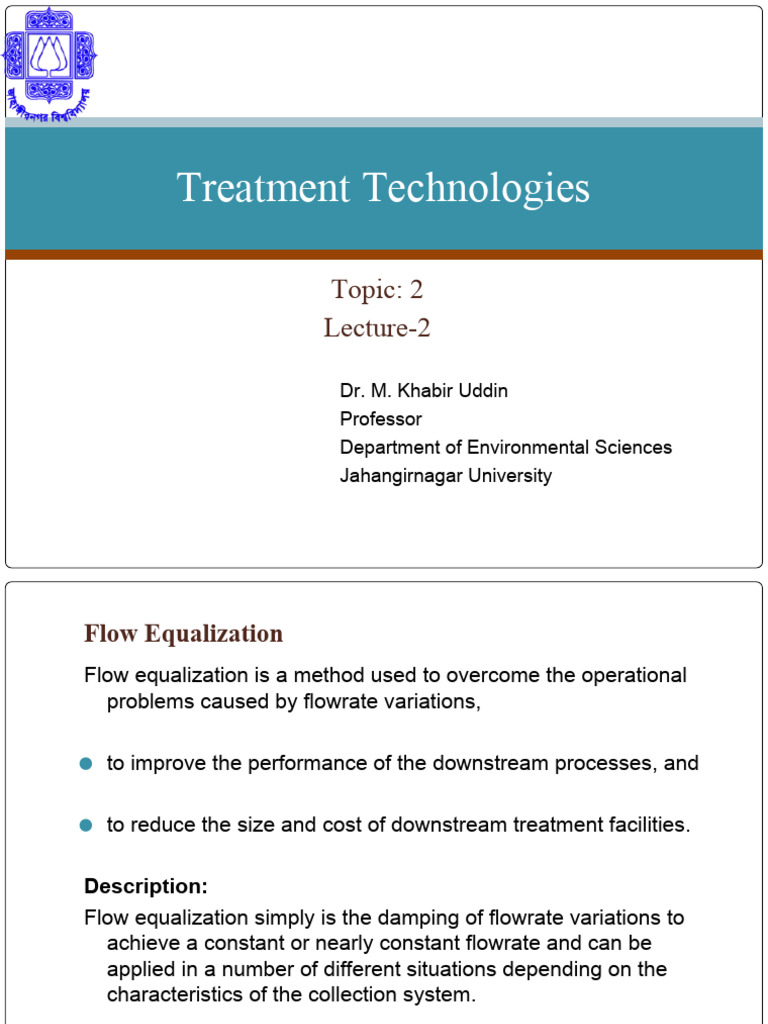 Physical Wastewater Treatment Methods | PDF | Sewage Treatment | Water ...